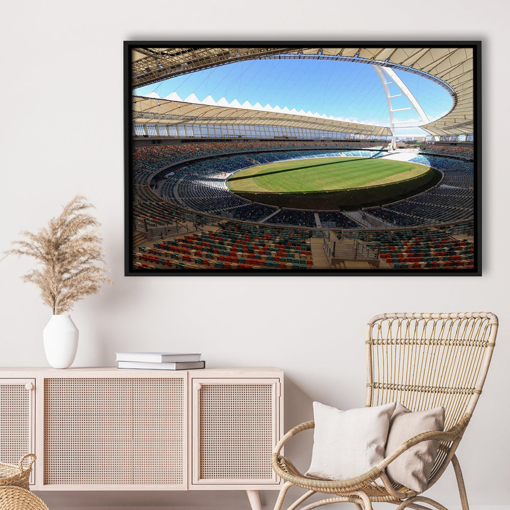 Moses Mabhida Stadium, Stadium Canvas, Sport Art, Framed Canvas Print Wall Art, Floating Frame