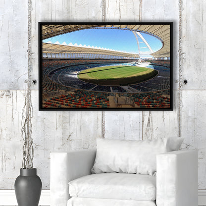 Moses Mabhida Stadium, Stadium Canvas, Sport Art, Framed Canvas Print Wall Art, Floating Frame