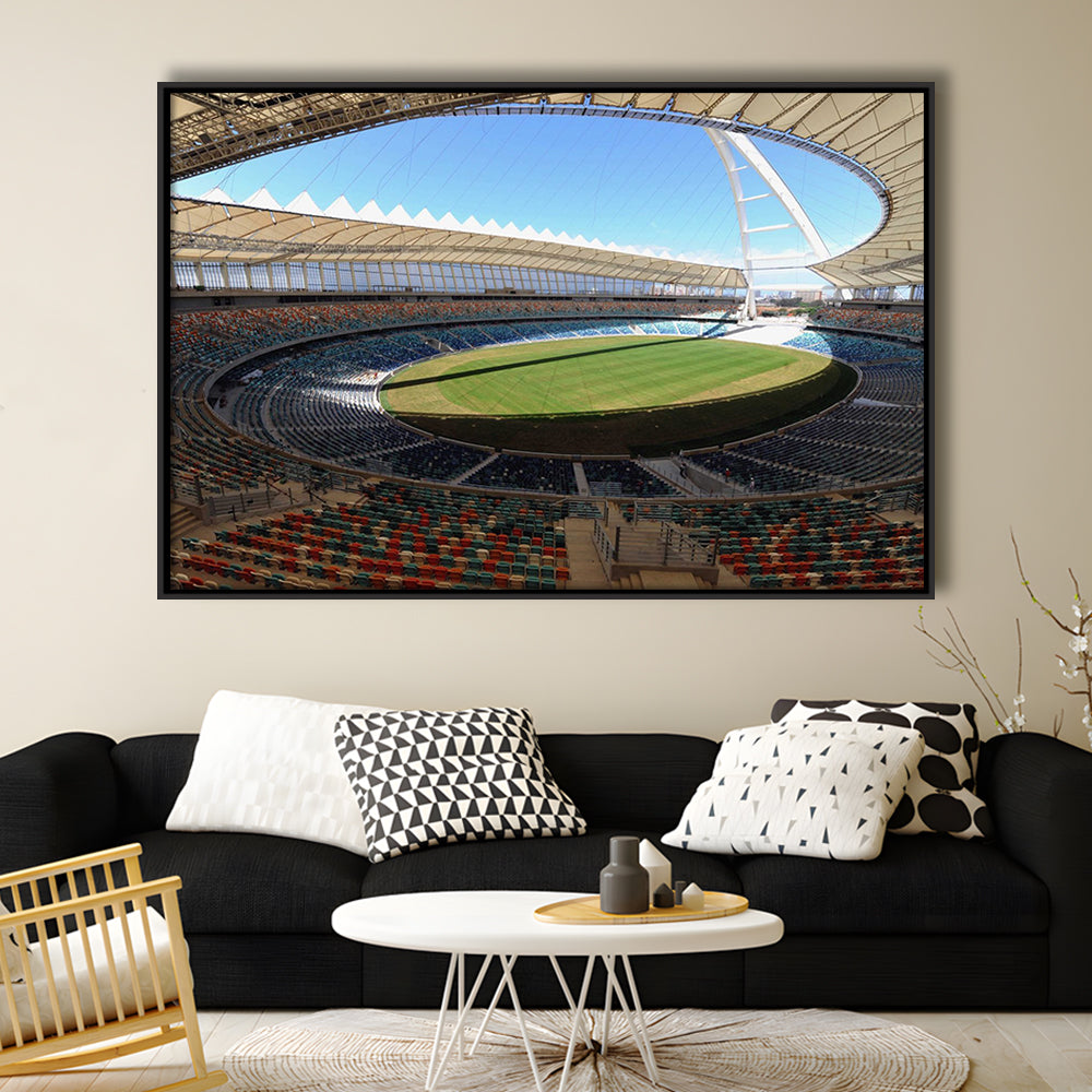 Moses Mabhida Stadium, Stadium Canvas, Sport Art, Framed Canvas Print Wall Art, Floating Frame
