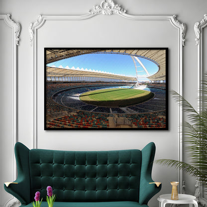 Moses Mabhida Stadium, Stadium Canvas, Sport Art, Gift for him, Framed Art Print Wall Decor, Picture Framed
