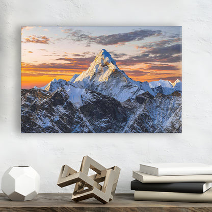 Mount Everest Wall Art,Stunning Mountain Canvas Print for Adventurous Wall Decor, Cavas Print Wall Art Hom Decor