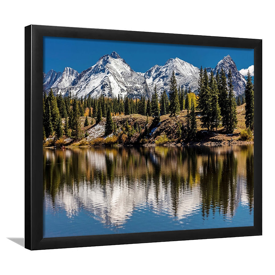 Mountains Colorado Art Wall Art, Framed Art Print, Picture Framed