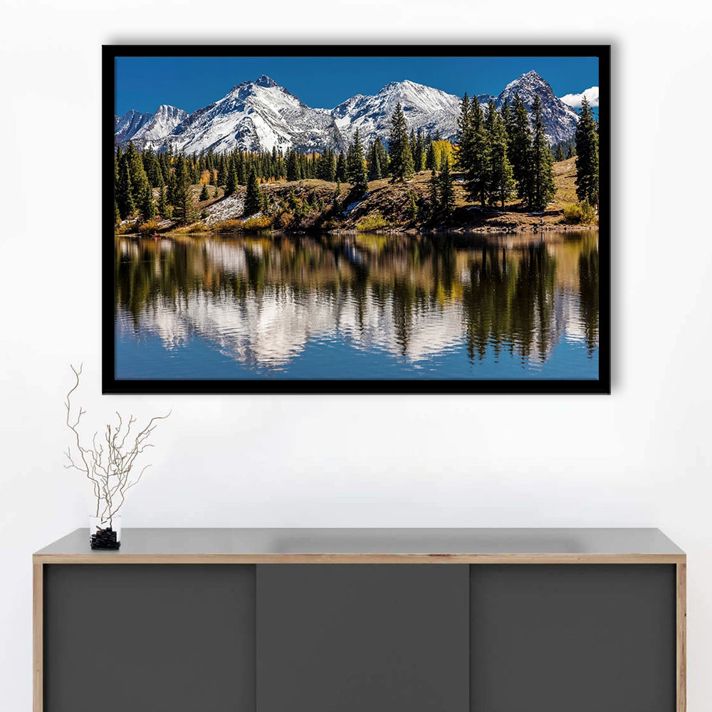Mountains Colorado Art Wall Art, Framed Art Print, Picture Framed