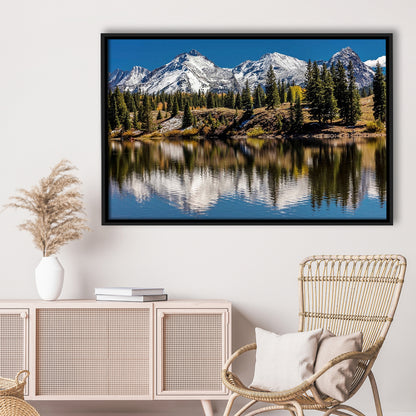 Mountains Colorado Canvas Wall Art, Framed Cavas Print, Floating Frame