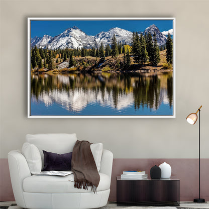 Mountains Colorado Canvas Wall Art, Framed Cavas Print, Floating Frame