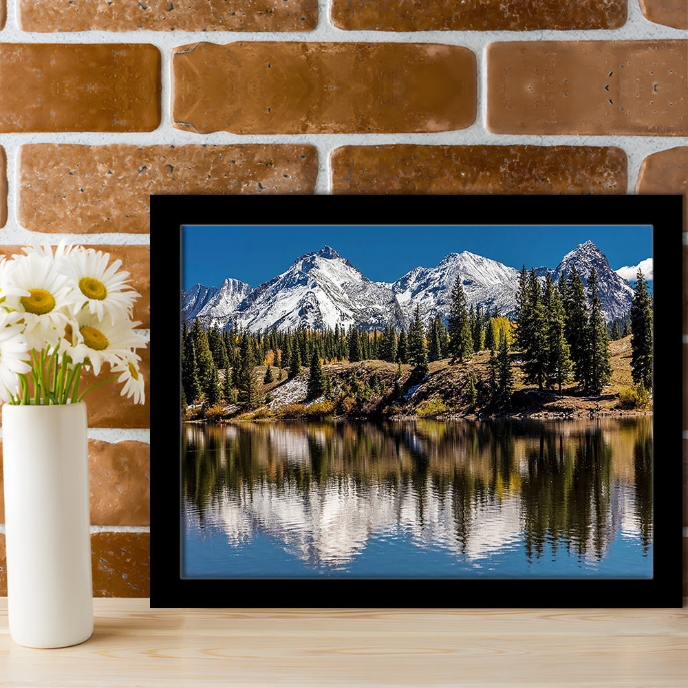 Mountains Colorado Art Wall Art, Framed Art Print, Picture Framed