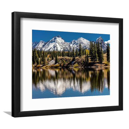 Mountains Colorado Wall Art, Framed Art Print White Border, Framed Picture