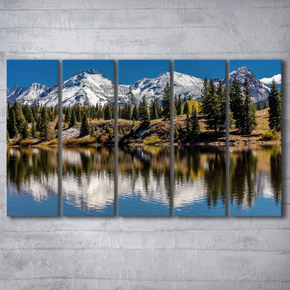 Mountains Colorado Canvas Wall Art, 5 Piece B Extra Large Cavas Print Wall Art Decor