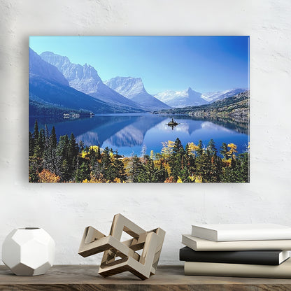 Mountains Glacier National Park MT Large Stretched Canvas, Cavas Print Wall Art Hom Decor