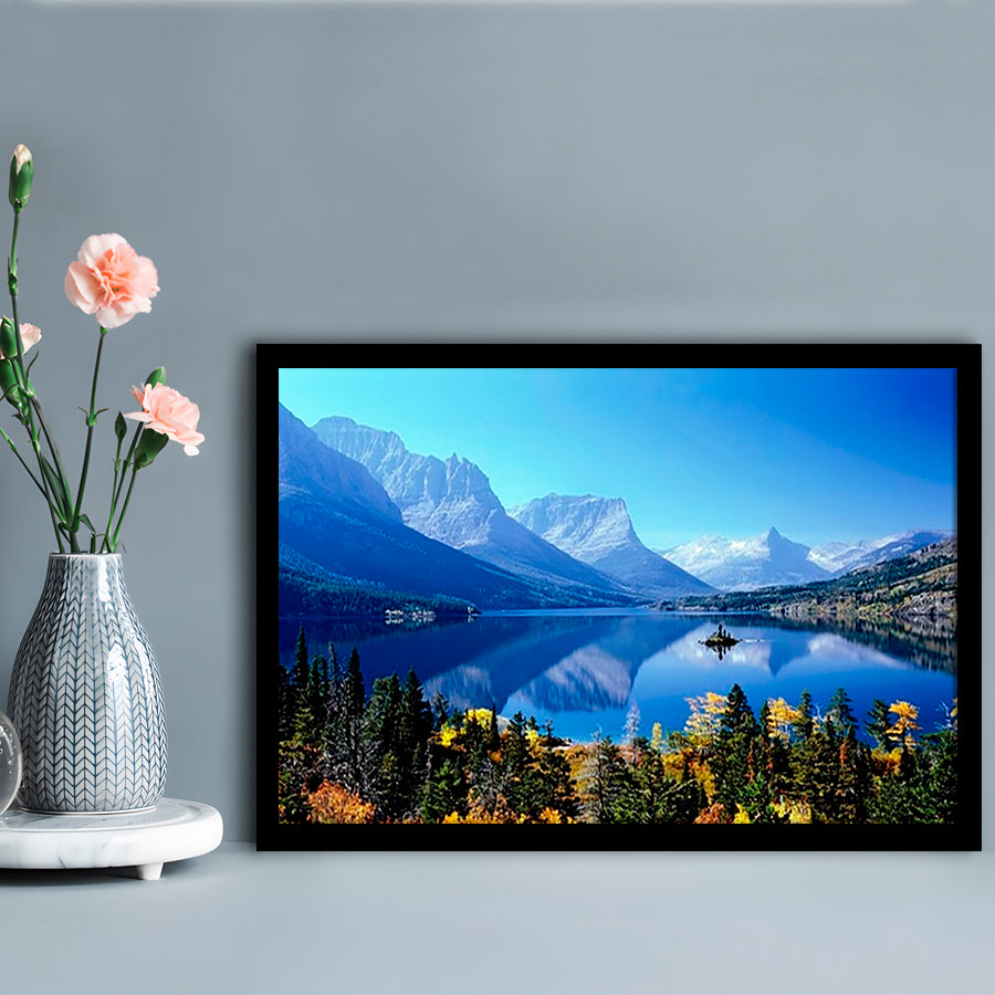 Mountains Glacier National Park Mt LargeArt Prints, Framed Art Print, Picture Framed