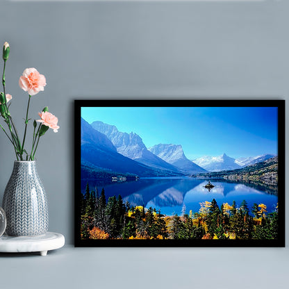 Mountains Glacier National Park Mt LargeArt Prints, Framed Art Print, Picture Framed