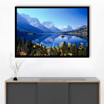 Mountains Glacier National Park Mt LargeArt Prints, Framed Art Print, Picture Framed
