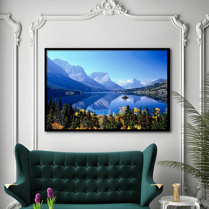 Mountains Glacier National Park Mt LargeArt Prints, Framed Art Print, Picture Framed