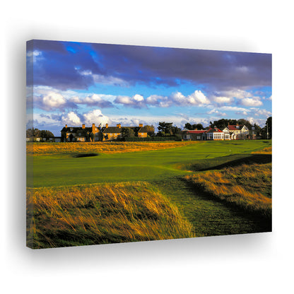 Muirfield Golf Club Hole 18, Gullane, Scotland, Golf Art Print,Gifts Golf Lover