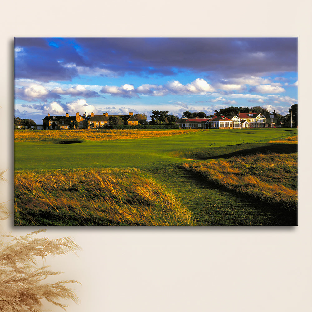 Muirfield Golf Club Hole 18, Gullane, Scotland, Golf Art Print,Gifts Golf Lover