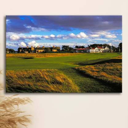 Muirfield Golf Club Hole 18, Gullane, Scotland, Golf Art Print,Gifts Golf Lover