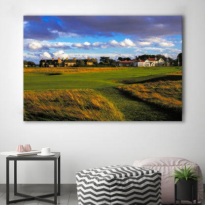 Muirfield Golf Club Hole 18, Gullane, Scotland, Golf Art Print,Gifts Golf Lover