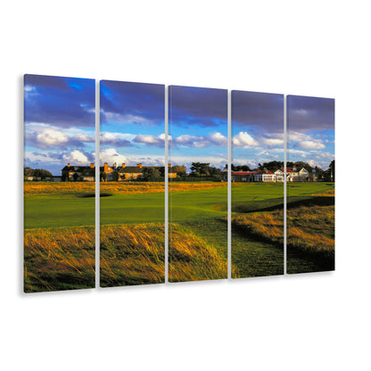 Muirfield Golf Club Hole 18, Gullane, Scotland, Golf Art Print, Extra Large Canvas Print Wall Art
