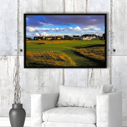 Muirfield Golf Club Hole 18, Gullane, Scotland, Floating Framed Canvas Print Wall Art