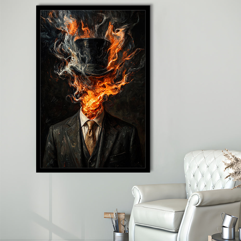 Mystic Gentleman Art  Ethereal Drama Wall Art Print, Framed Art Print, Fine Art Print