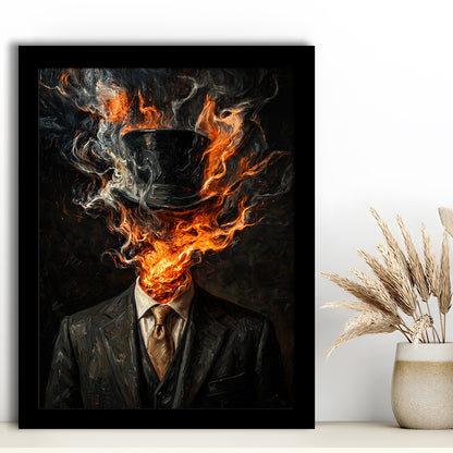 Mystic Gentleman Art  Ethereal Drama Wall Art Print, Framed Art Print, Fine Art Print