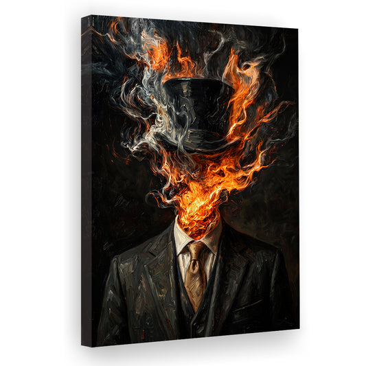 Mystic Gentleman Art  Ethereal Drama Wall Art Print, Canvas Print, Canvas Decor
