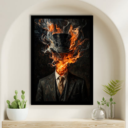 Mystic Gentleman Art  Ethereal Drama Wall Art Print, Framed Art Print, Fine Art Print