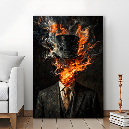 Mystic Gentleman Art  Ethereal Drama Wall Art Print, Canvas Print, Canvas Decor