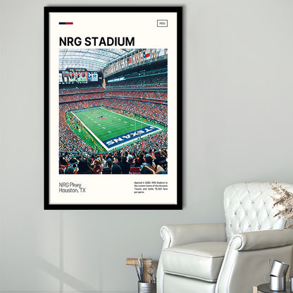 NRG Stadium Print, Houston Texans Stadium Art, Gifts for him, Sport Art, Framed Art Print Wall Decor