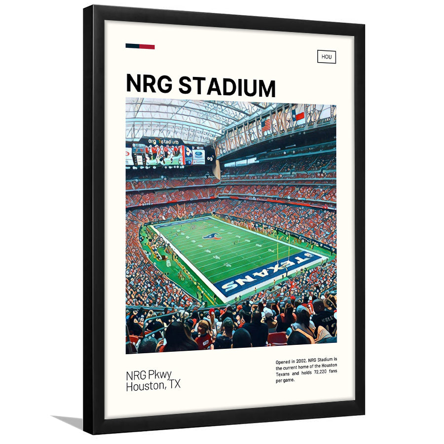 NRG Stadium Print, Houston Texans Stadium Art, Gifts for him, Sport Art, Framed Art Print Wall Decor
