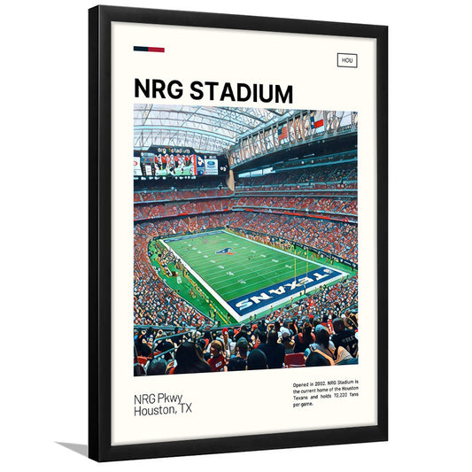 NRG Stadium Print, Houston Texans Stadium Art, Gifts for him, Sport Art, Framed Art Print Wall Decor