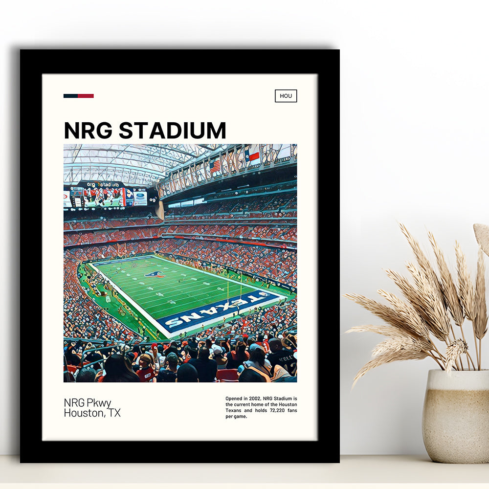 NRG Stadium Print, Houston Texans Stadium Art, Gifts for him, Sport Art, Framed Art Print Wall Decor