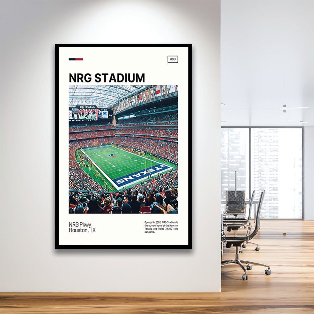 NRG Stadium Print, Houston Texans Stadium Art, Gifts for him, Sport Art, Framed Art Print Wall Decor