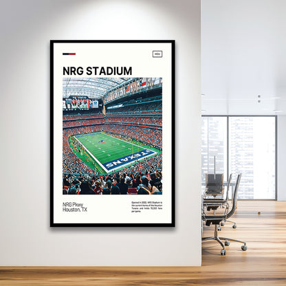 NRG Stadium Print, Houston Texans Stadium Art, Gifts for him, Sport Art, Framed Art Print Wall Decor