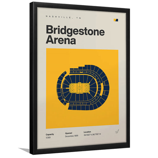 Nashville Predators Stadium Print, Bridgestone Arena Stadium Print, Gifts for him, Sport Art, Framed Art Print Wall Decor