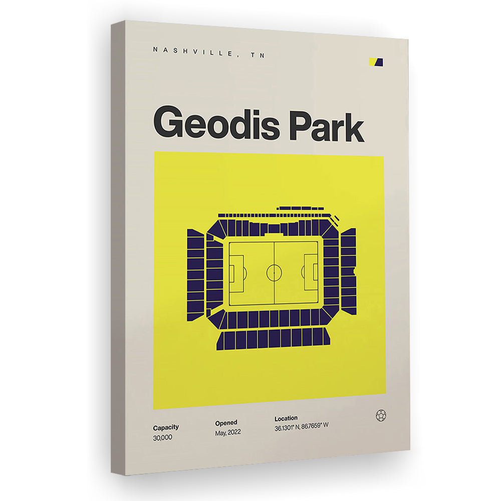 Nashville SC Stadium Print, Geodis Park Stadium Soccer Print, Fan Gifts, Sport Art, Canvas Print Wall Art