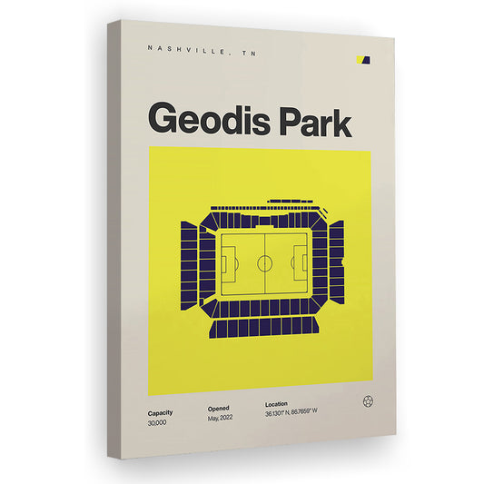 Nashville SC Stadium Print, Geodis Park Stadium Soccer Print, Fan Gifts, Sport Art, Canvas Print Wall Art