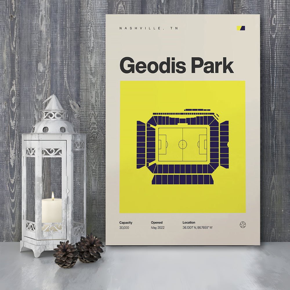 Nashville SC Stadium Print, Geodis Park Stadium Soccer Print, Fan Gifts, Sport Art, Canvas Print Wall Art