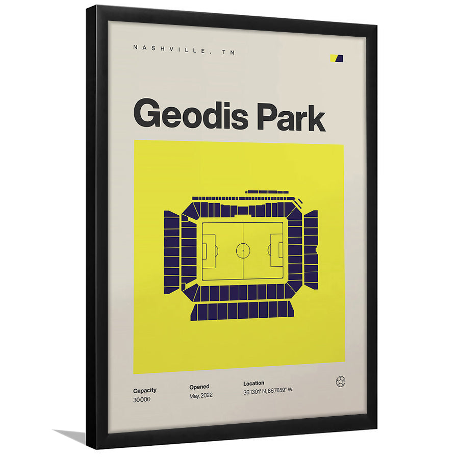 Nashville SC Stadium Print, Geodis Park Stadium Soccer Print, Gifts for him, Sport Art, Framed Art Print Wall Decor