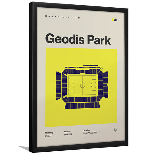 Nashville SC Stadium Print, Geodis Park Stadium Soccer Print, Gifts for him, Sport Art, Framed Art Print Wall Decor