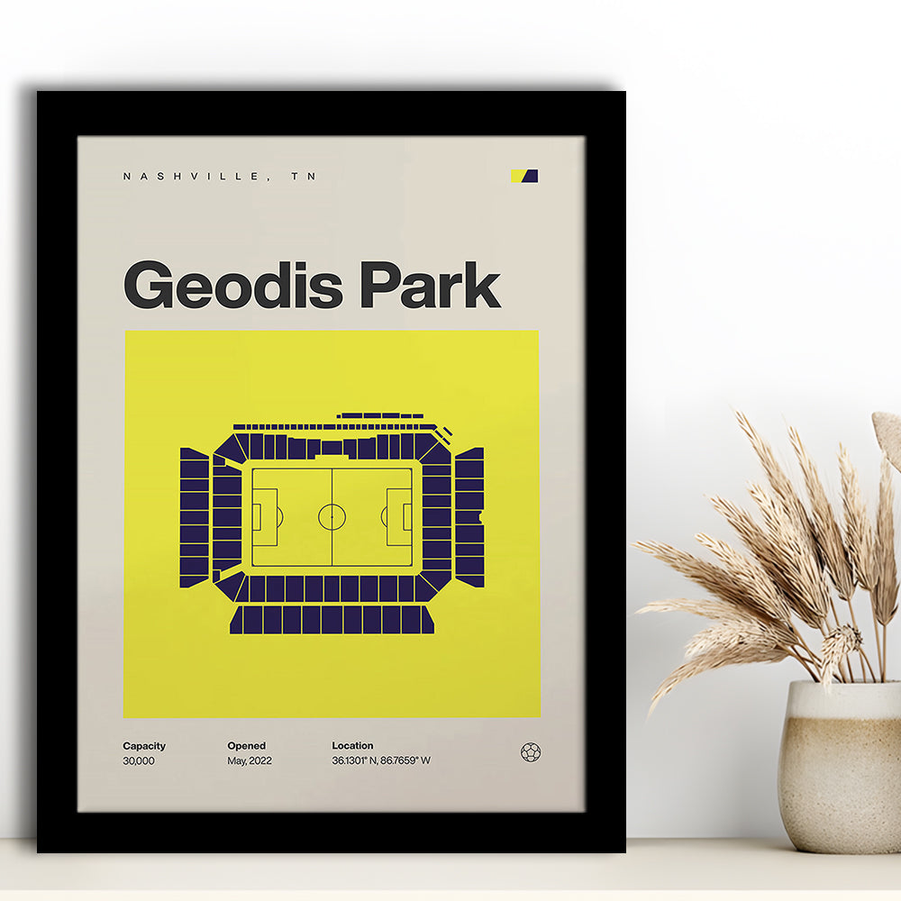 Nashville SC Stadium Print, Geodis Park Stadium Soccer Print, Gifts for him, Sport Art, Framed Art Print Wall Decor