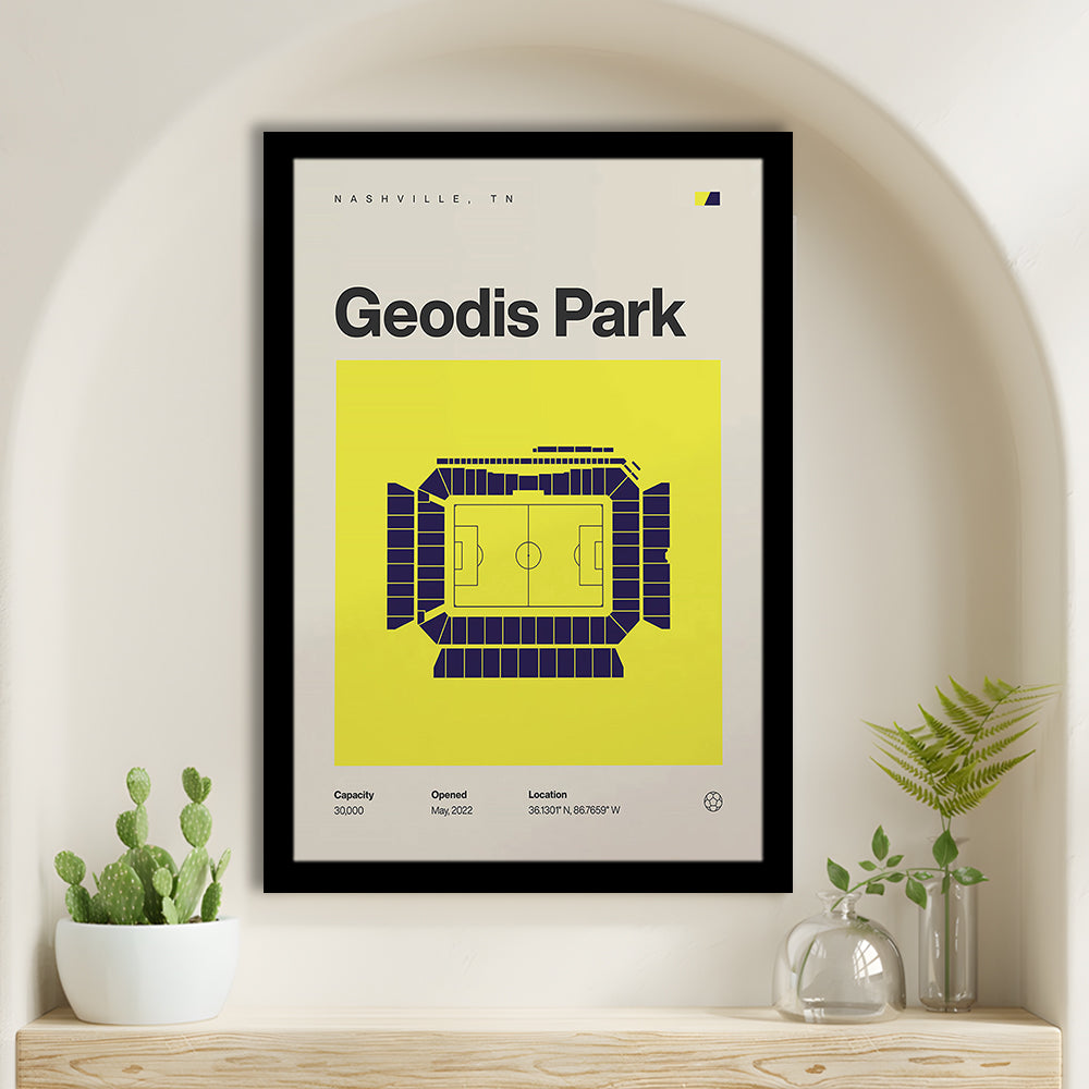 Nashville SC Stadium Print, Geodis Park Stadium Soccer Print, Gifts for him, Sport Art, Framed Art Print Wall Decor
