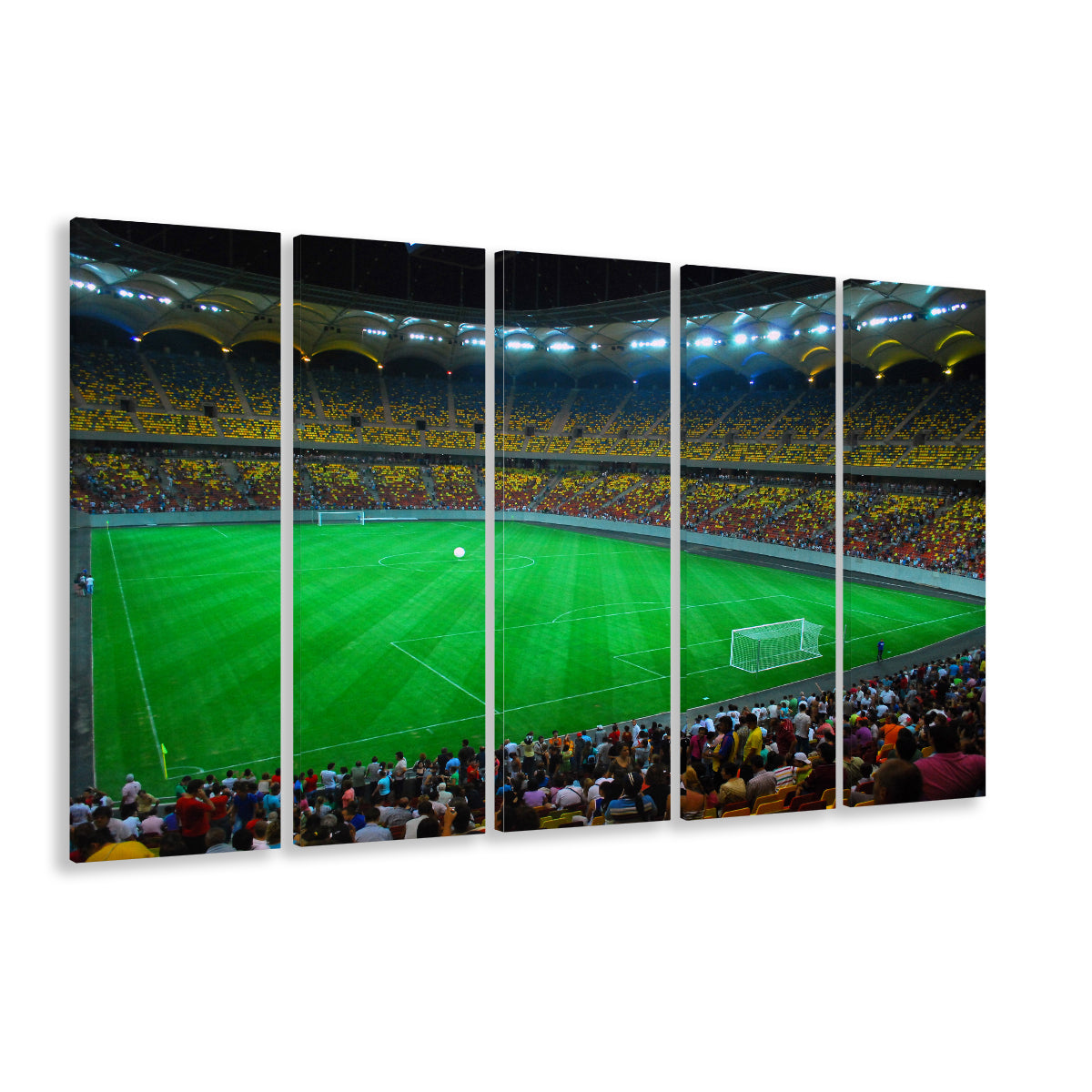 National Arena Bucharest, Stadium Canvas, Sport Art, 5 Panel B, Extra Large Canvas, Canvas Print Wall Art