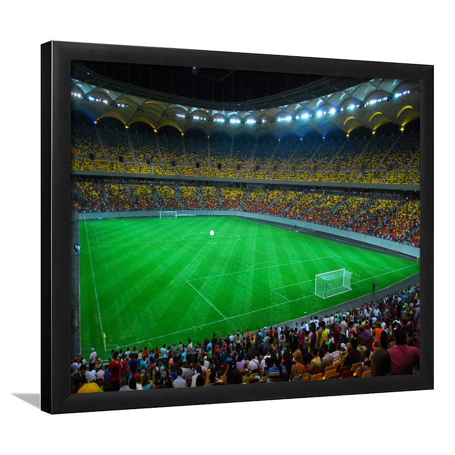 National Arena Bucharest, Stadium Canvas, Sport Art, Gift for him, Framed Art Print Wall Decor, Picture Framed