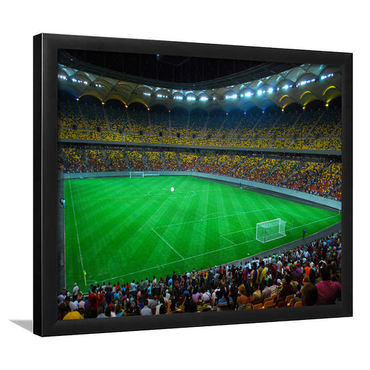 National Arena Bucharest, Stadium Canvas, Sport Art, Gift for him, Framed Art Print Wall Decor, Picture Framed