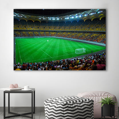 National Arena Bucharest, Stadium Canvas, Sport Art, Gift for him, Man Cave Decor, Art Print, Canvas Print Wall Art