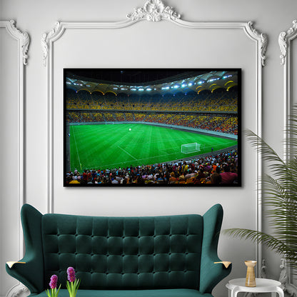National Arena Bucharest, Stadium Canvas, Sport Art, Gift for him, Framed Art Print Wall Decor, Picture Framed