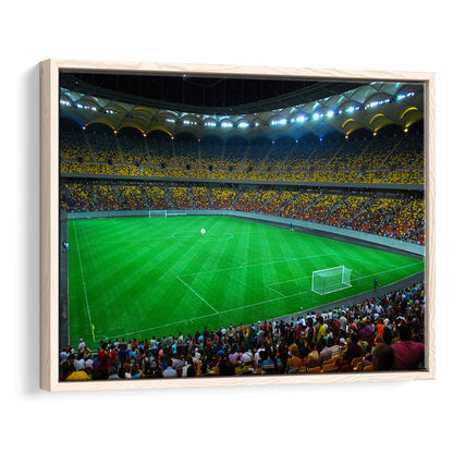 National Arena Bucharest, Stadium Canvas, Sport Art, Framed Canvas Print Wall Art, Floating Frame