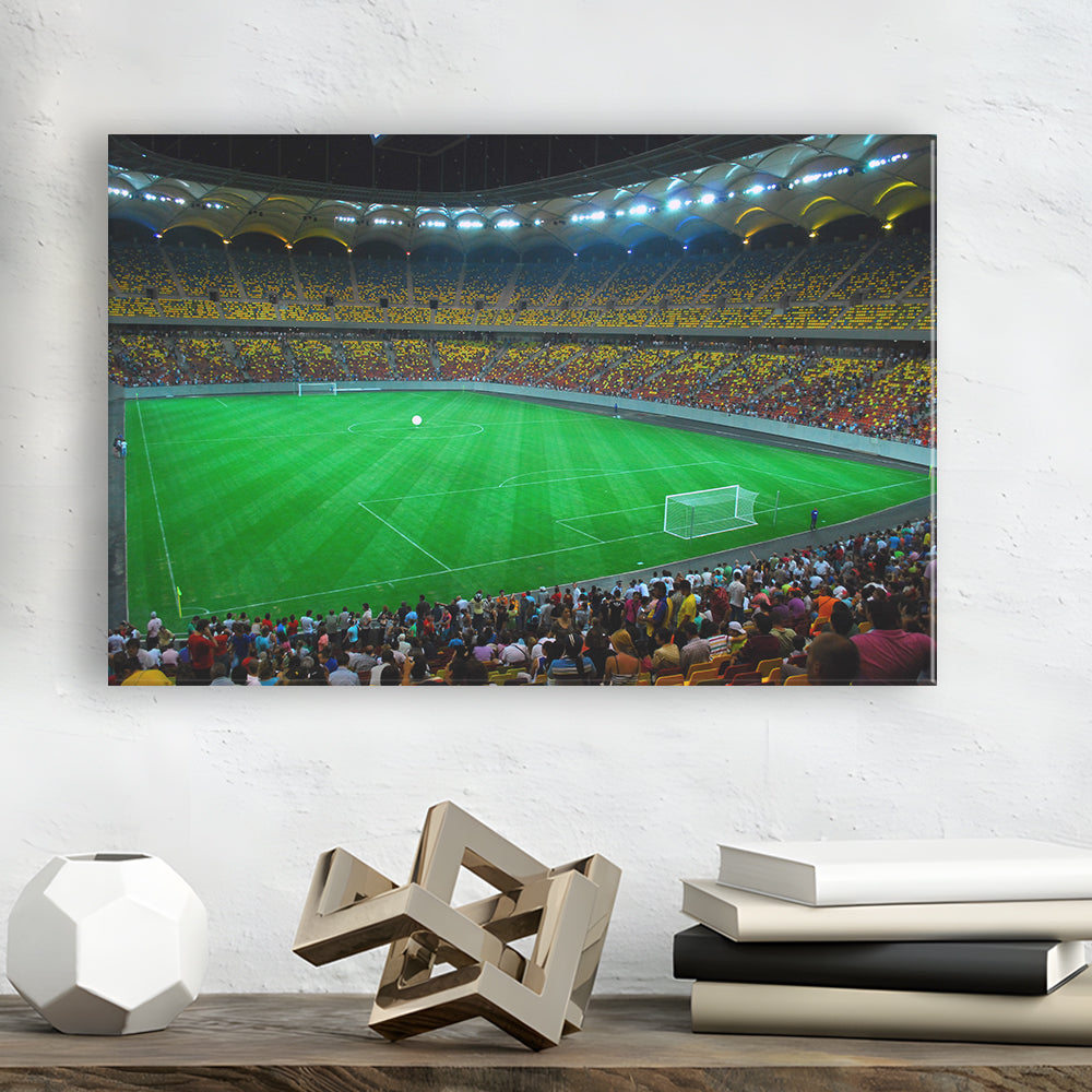 National Arena Bucharest, Stadium Canvas, Sport Art, Gift for him, Man Cave Decor, Art Print, Canvas Print Wall Art