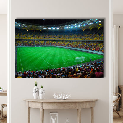 National Arena Bucharest, Stadium Canvas, Sport Art, Gift for him, Man Cave Decor, Art Print, Canvas Print Wall Art